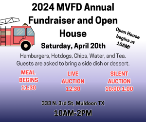 2024 MVFD Annual Fundraiser and Open House
