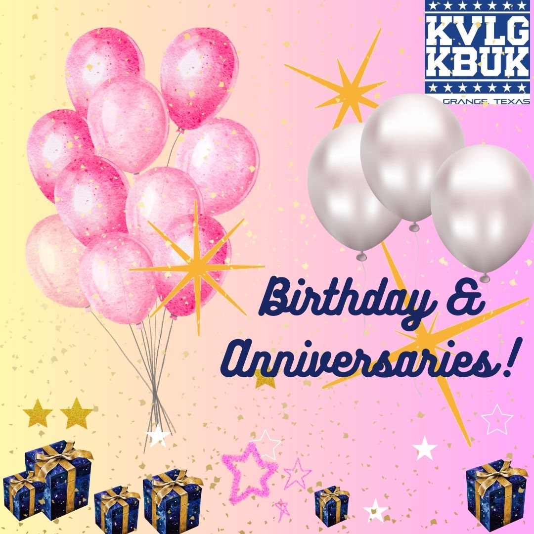 KVLG KBUK Radio - BIRTHDAYS AND ANNIVERSARIES FOR JAN 8