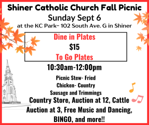 Shiner Catholic Church Fall Picnic