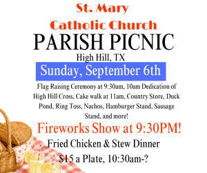 St. Mary Catholic Church Parish Picnic