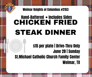 Weimar KC Chicken Fried Steak Dinner