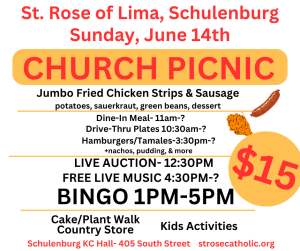 St. Rose of Lima Schulenburg Church Picnic