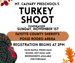 Mt.Calvary Preschool's Turkey Shoot Fundraiser